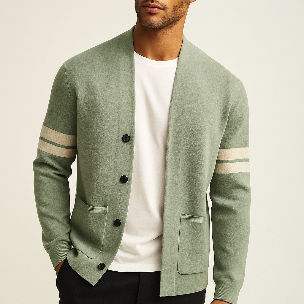 Męski Kardigan Casual w Stylu Minimalistycznym