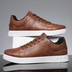 Męskie skórzane sneakersy casual