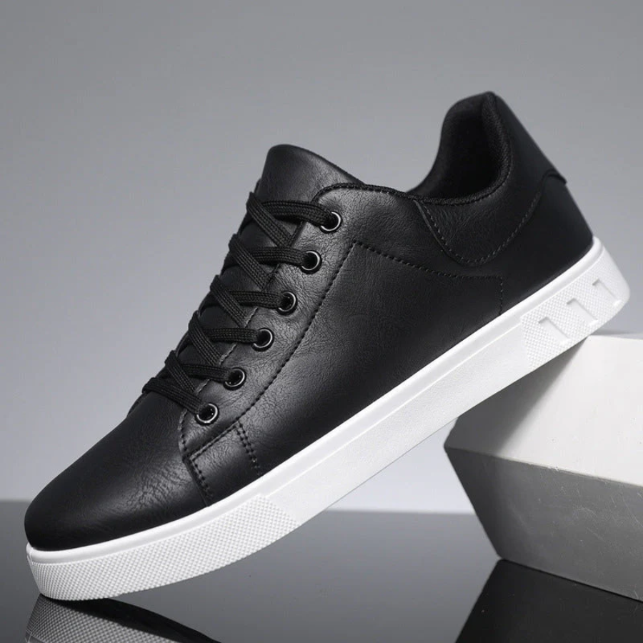Męskie skórzane sneakersy casual