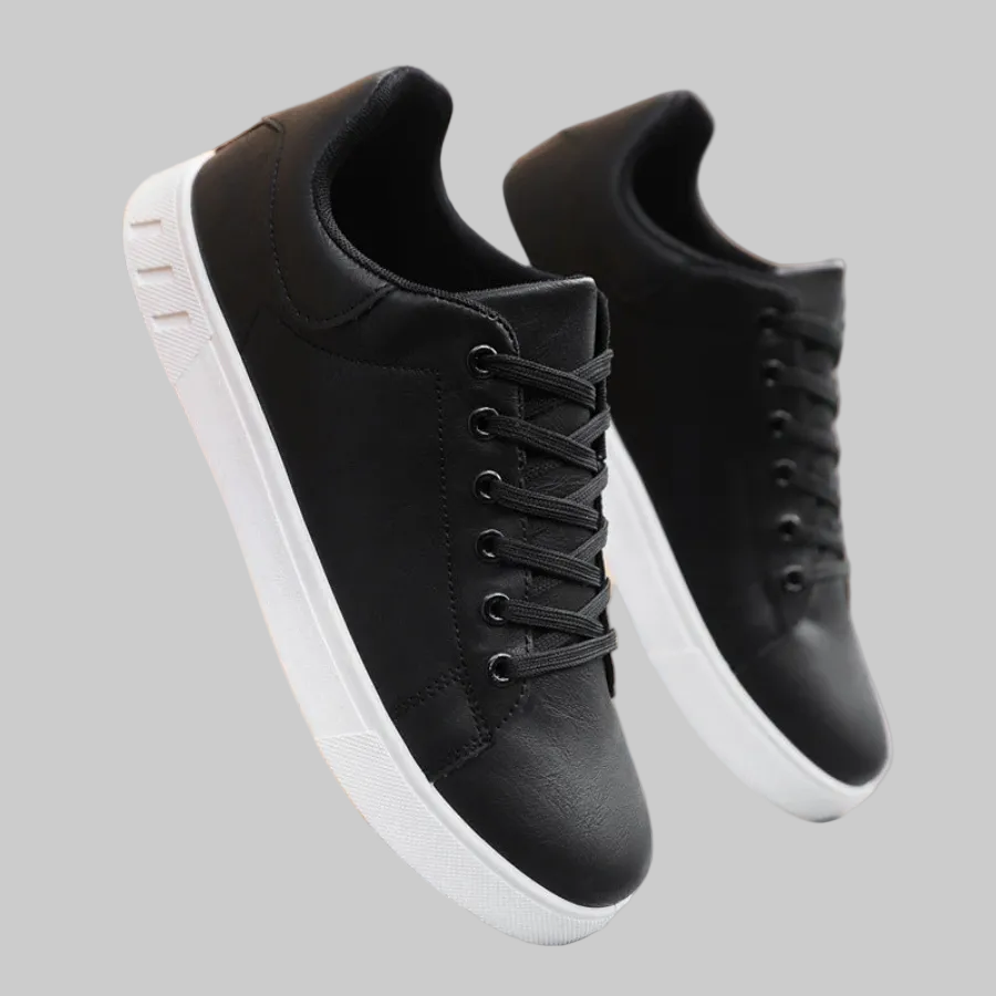 Męskie skórzane sneakersy casual