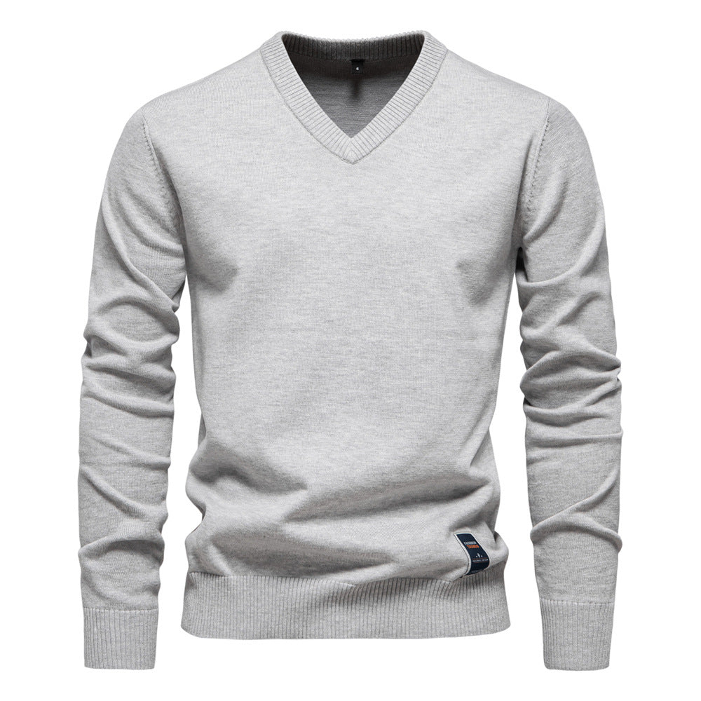 Męski Sweter V-Neck Casual