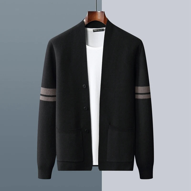 Męski Kardigan Casual w Stylu Minimalistycznym