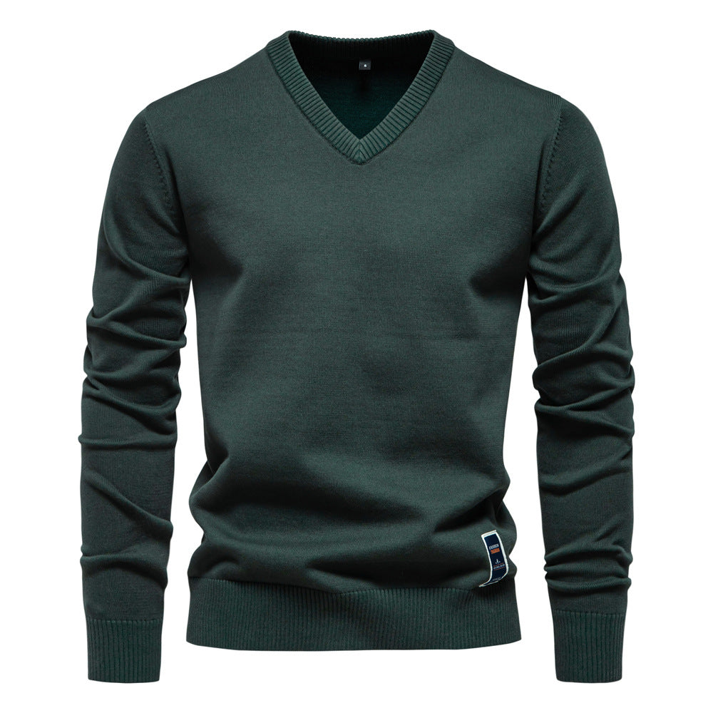Męski Sweter V-Neck Casual