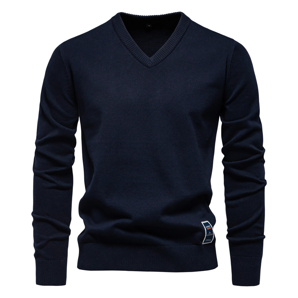 Męski Sweter V-Neck Casual