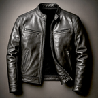 Męska Kurtka Skórzana Biker