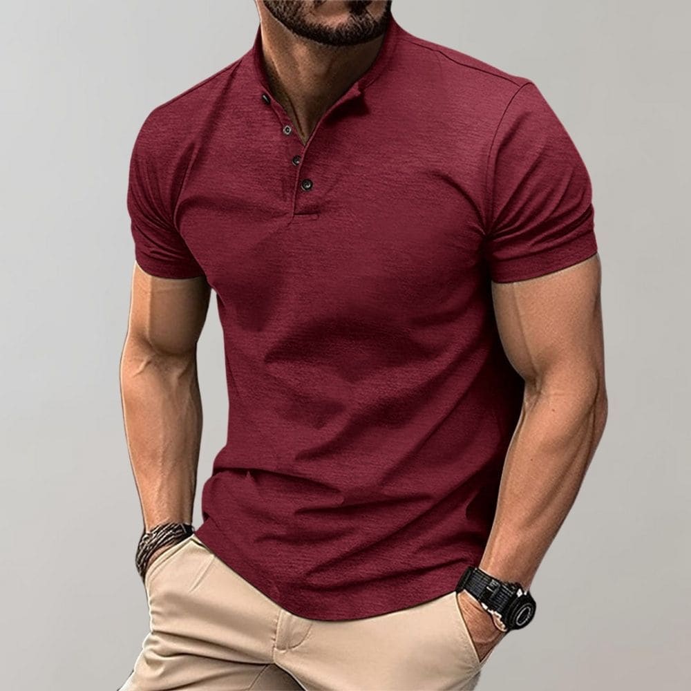 Męska Koszulka Polo Slim Fit z Kołnierzem