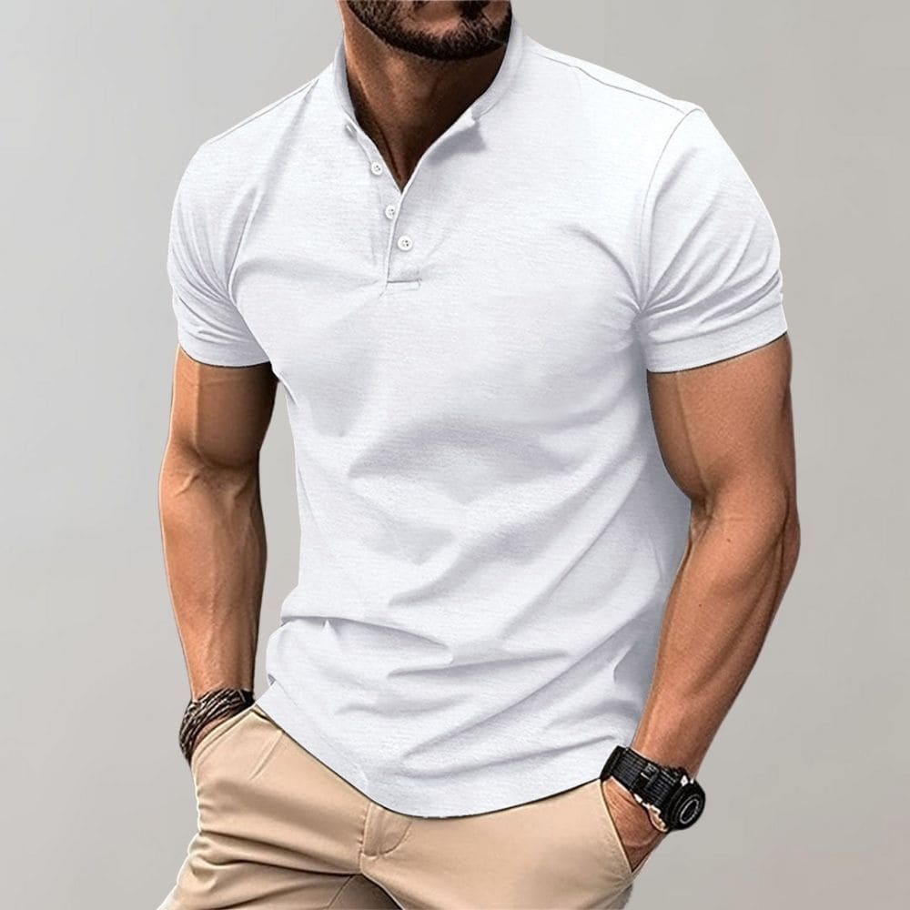 Męska Koszulka Polo Slim Fit z Kołnierzem