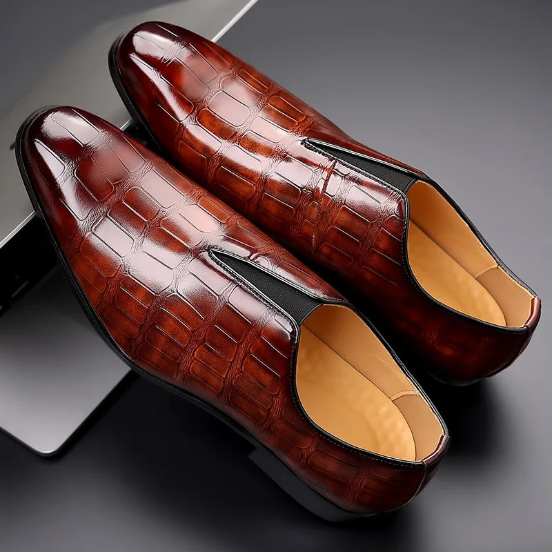 Męskie Eleganckie Buty Wsuwane