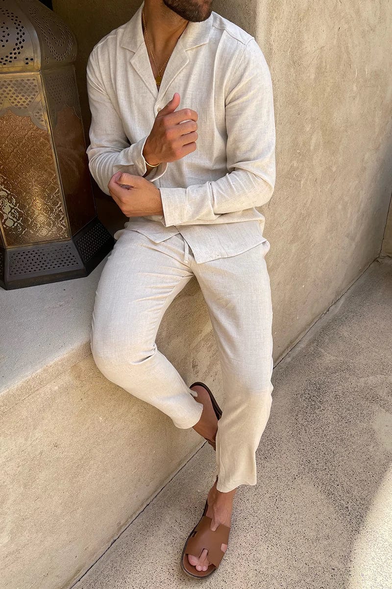 Męski Elegancki Komplet Casual