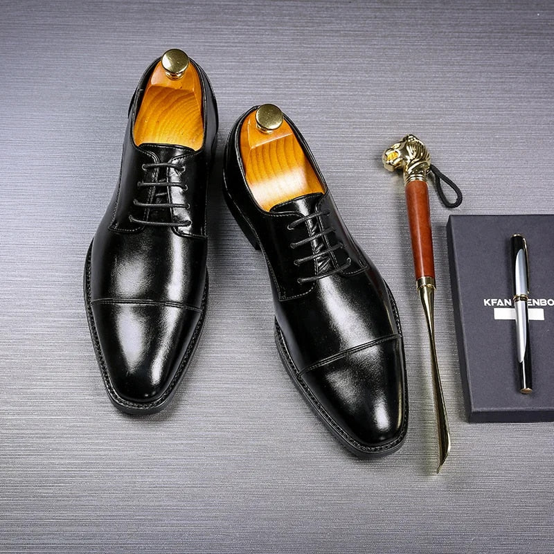 Męskie Eleganckie Półbuty Oxford