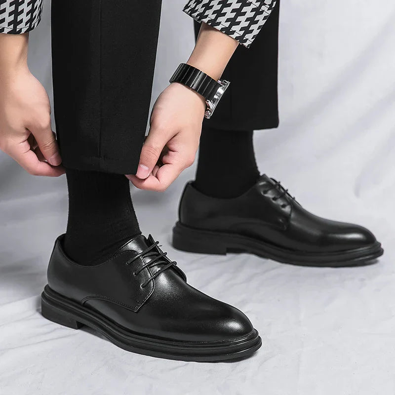 Męskie Eleganckie Półbuty Oxford