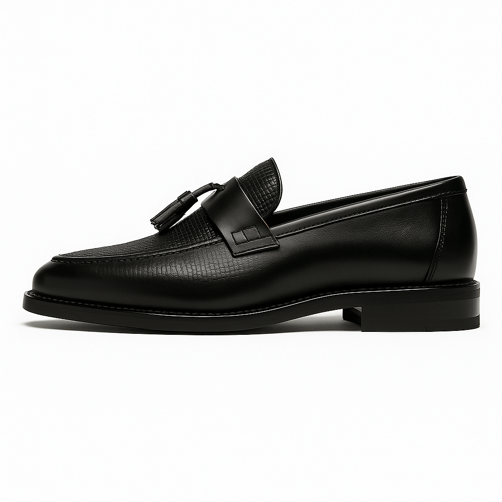 Męskie Mokasyny Loafers z Frędzlami