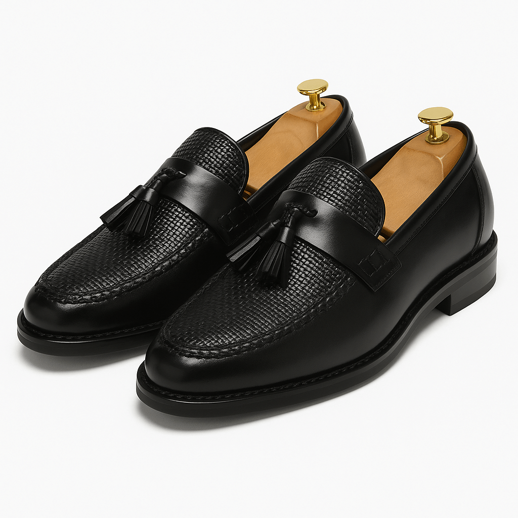 Męskie Mokasyny Loafers z Frędzlami