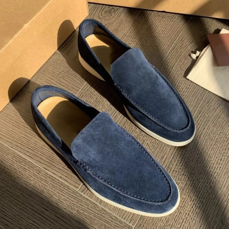 Męskie Zamszowe Mokasyny Slip-On