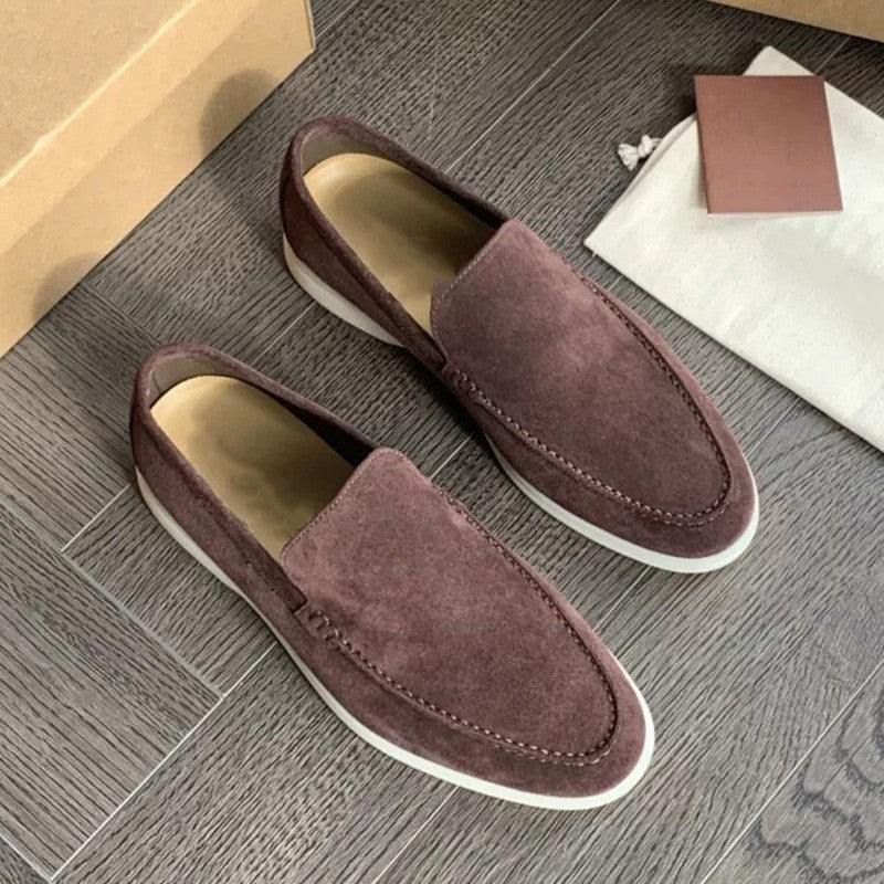 Męskie Zamszowe Mokasyny Slip-On