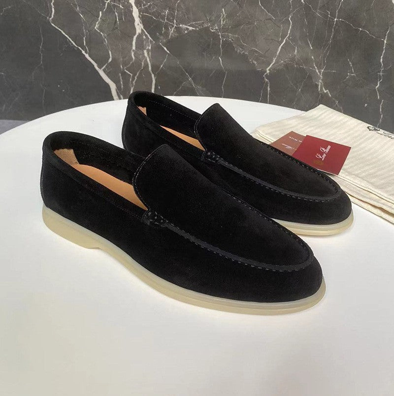 Męskie Zamszowe Mokasyny Slip-On