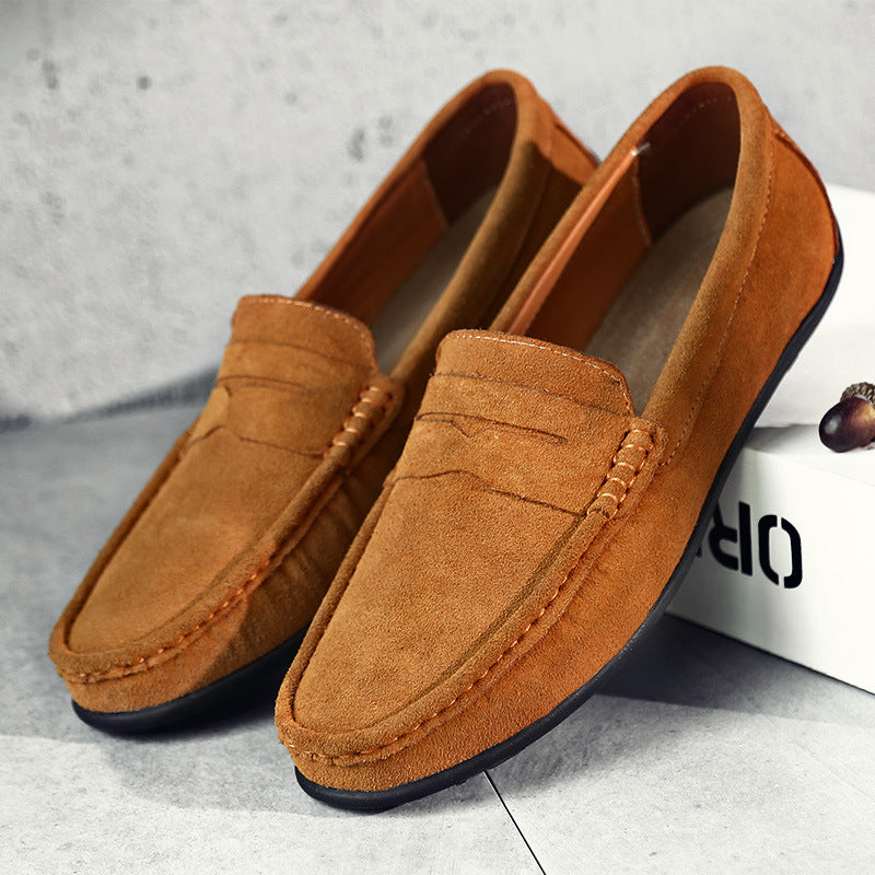 Męskie Mokasyny Zamszowe Penny Loafers