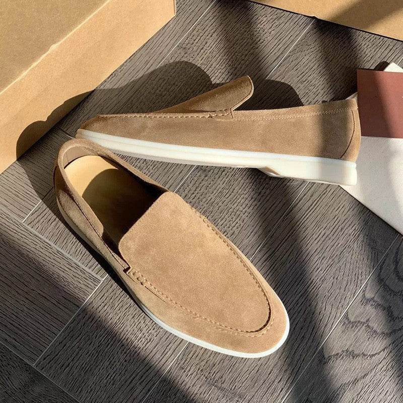 Męskie Zamszowe Mokasyny Slip-On