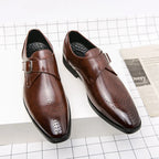 Męskie Eleganckie Buty Monk Strap