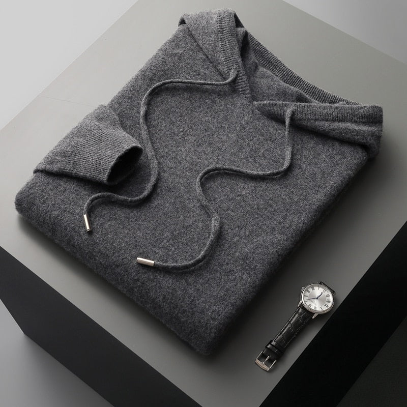 Męska Bluza z Kapturem Minimalistyczna