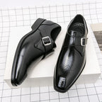 Męskie Eleganckie Buty Monk Strap