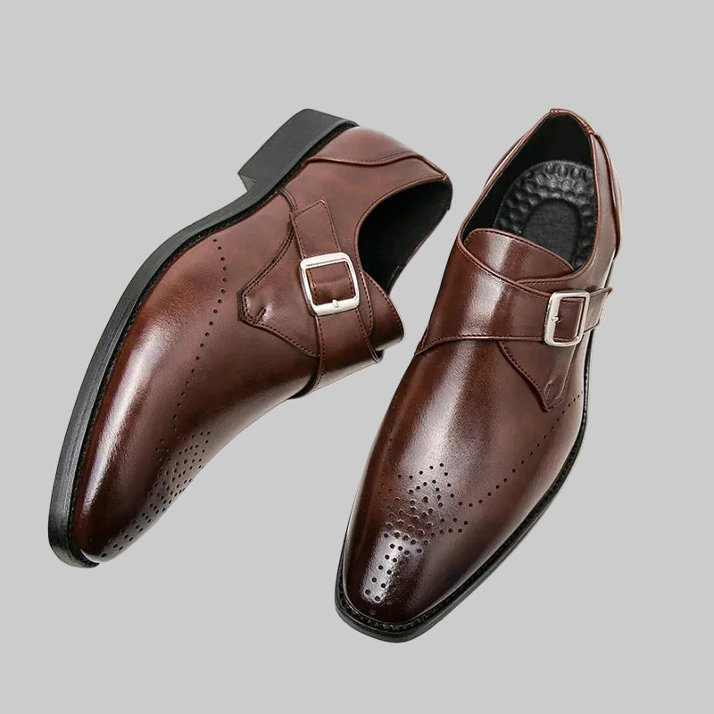 Męskie Eleganckie Buty Monk Strap