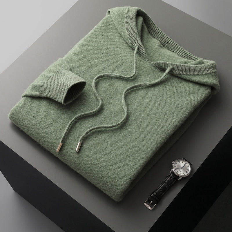 Męska Bluza z Kapturem Minimalistyczna