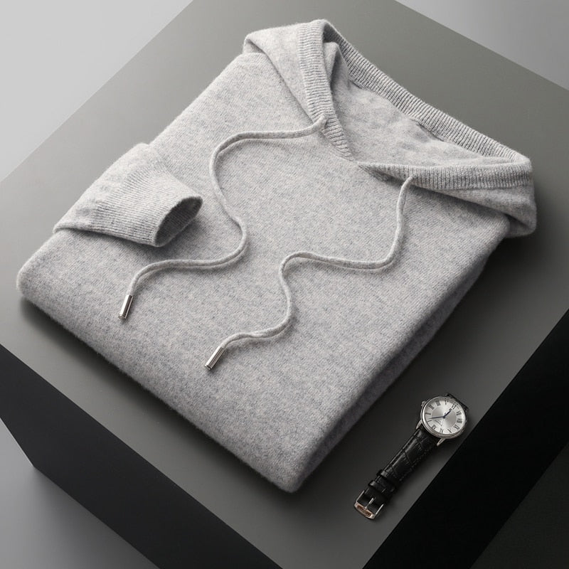 Męska Bluza z Kapturem Minimalistyczna