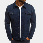 Męska Kurtka Jeansowa Casual
