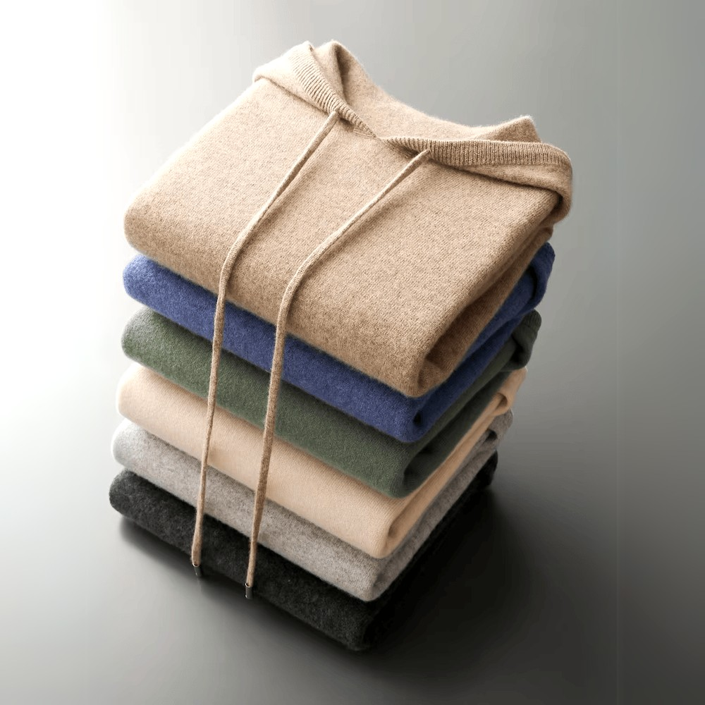 Męska Bluza z Kapturem Minimalistyczna
