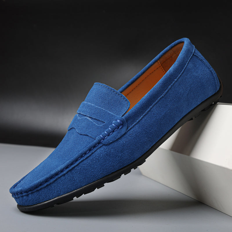 Męskie Mokasyny Zamszowe Penny Loafers