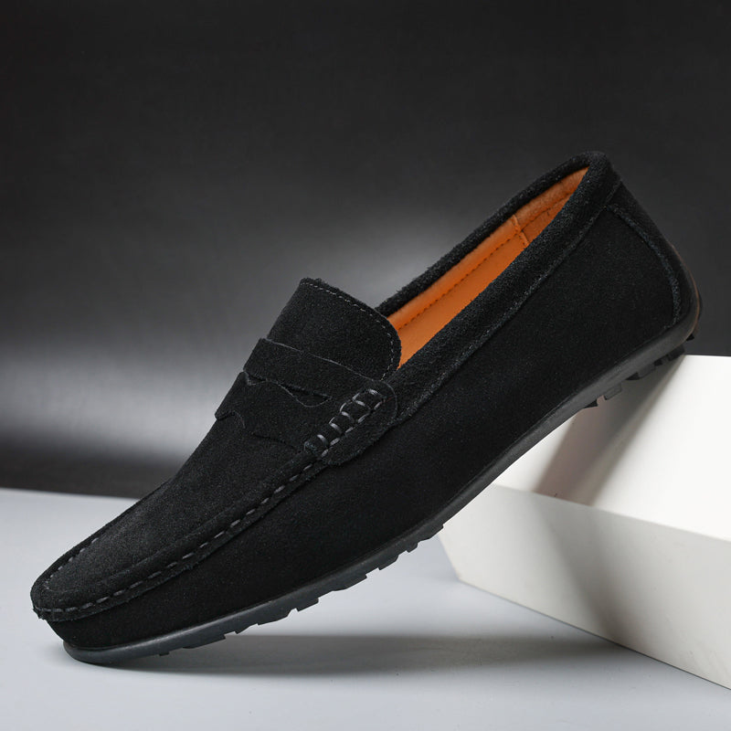 Męskie Mokasyny Zamszowe Penny Loafers