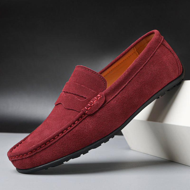 Męskie Mokasyny Zamszowe Penny Loafers