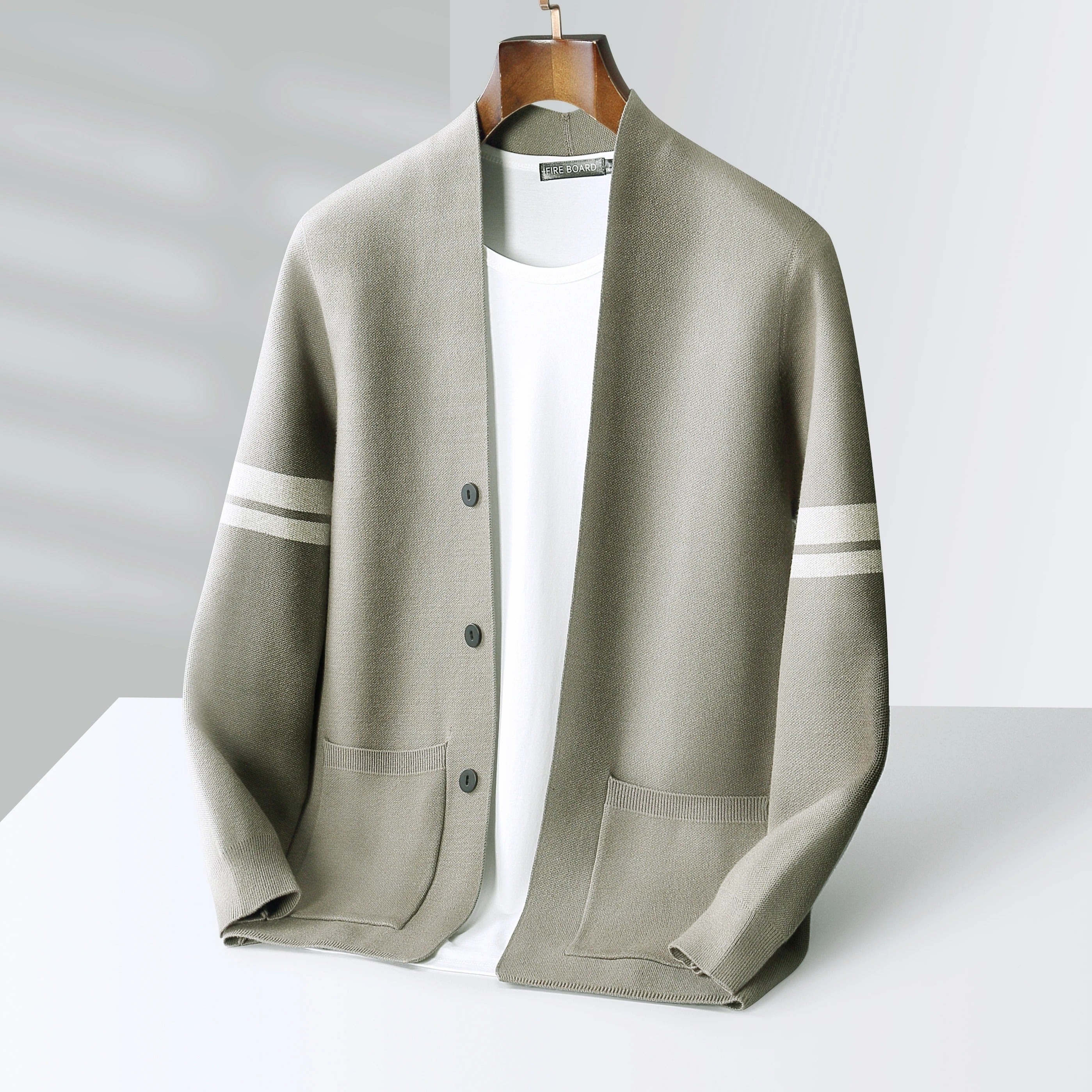 Męski Kardigan Casual w Stylu Minimalistycznym
