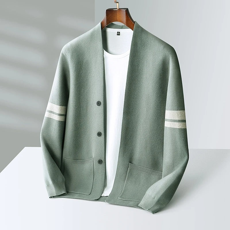 Męski Kardigan Casual w Stylu Minimalistycznym