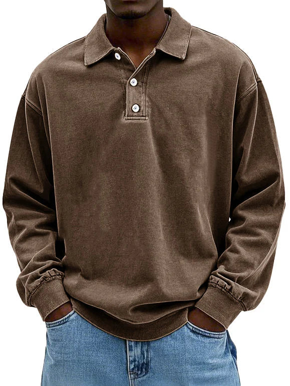 Męska Bluza Polo Oversize