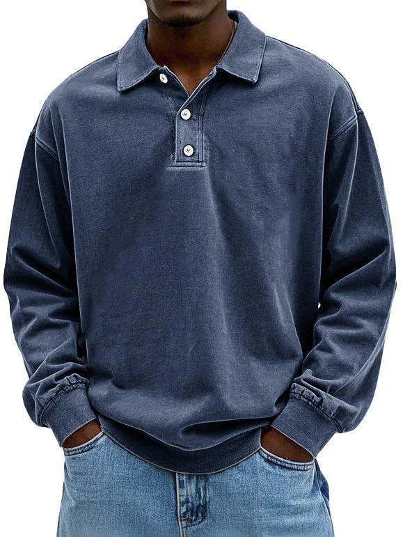 Męska Bluza Polo Oversize