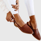 Plecione Wsuwane Mokasyny Damskie