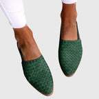 Plecione Wsuwane Mokasyny Damskie