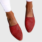 Plecione Wsuwane Mokasyny Damskie