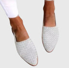 Plecione Wsuwane Mokasyny Damskie
